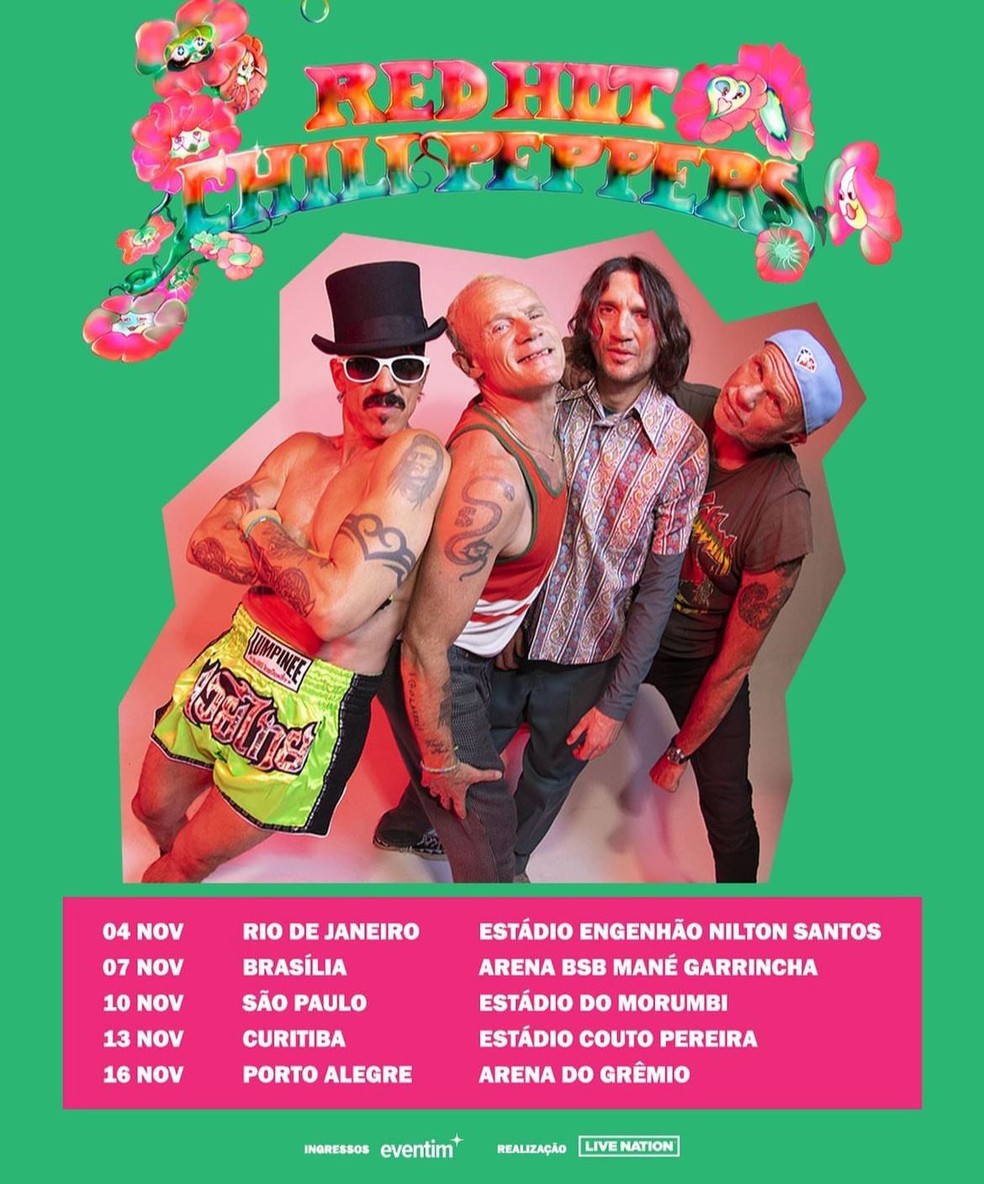 Red Hot Chili Peppers Anuncia Cinco Shows No Brasil Em Saiba Datas