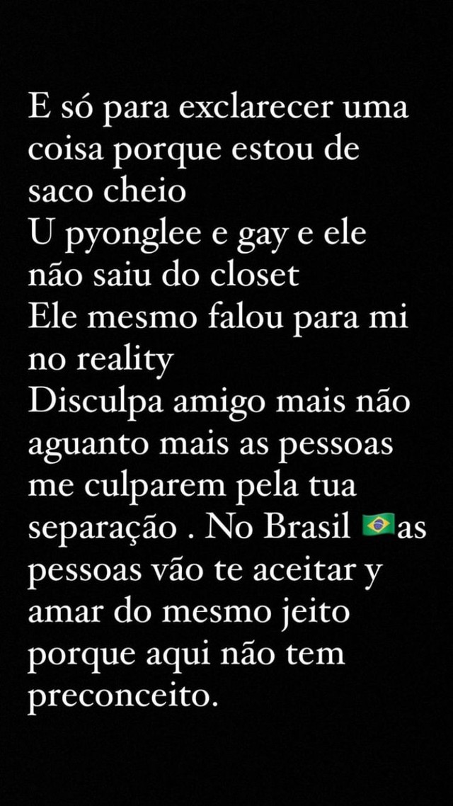Ex BBB Antonela nega ser pivô de separação de Pyong Lee e diz que ele é gay