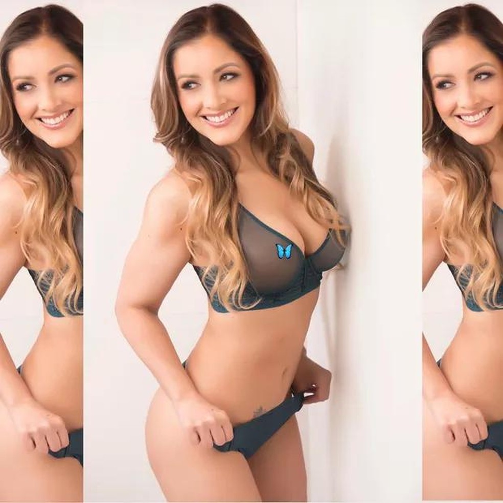 Nana Gouvea Tem Fotos Sensuais Censuradas Por Conta De Lingerie Transparente