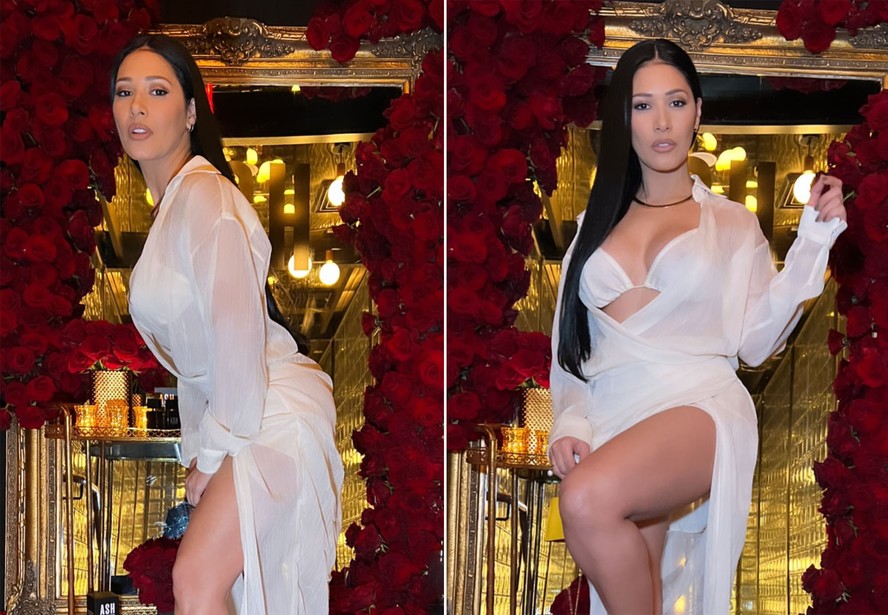 Simaria Arrasa De Look Supertransparente E Lingerie Mostra