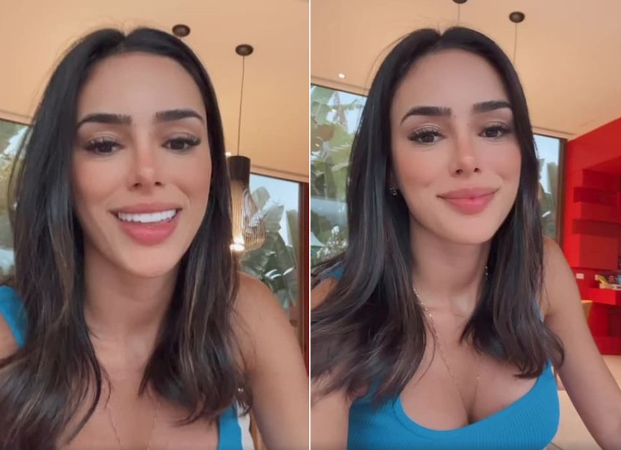 Grávida de Neymar, Bruna Biancardi diz que não sabe o que postará da  gestação porque 'tem gente ruim' nas redes