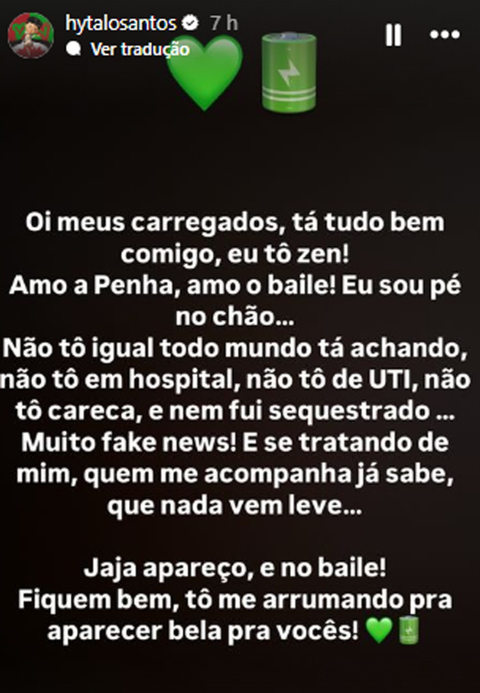 Hytalo Santos — Foto: Reprodução/Instagram