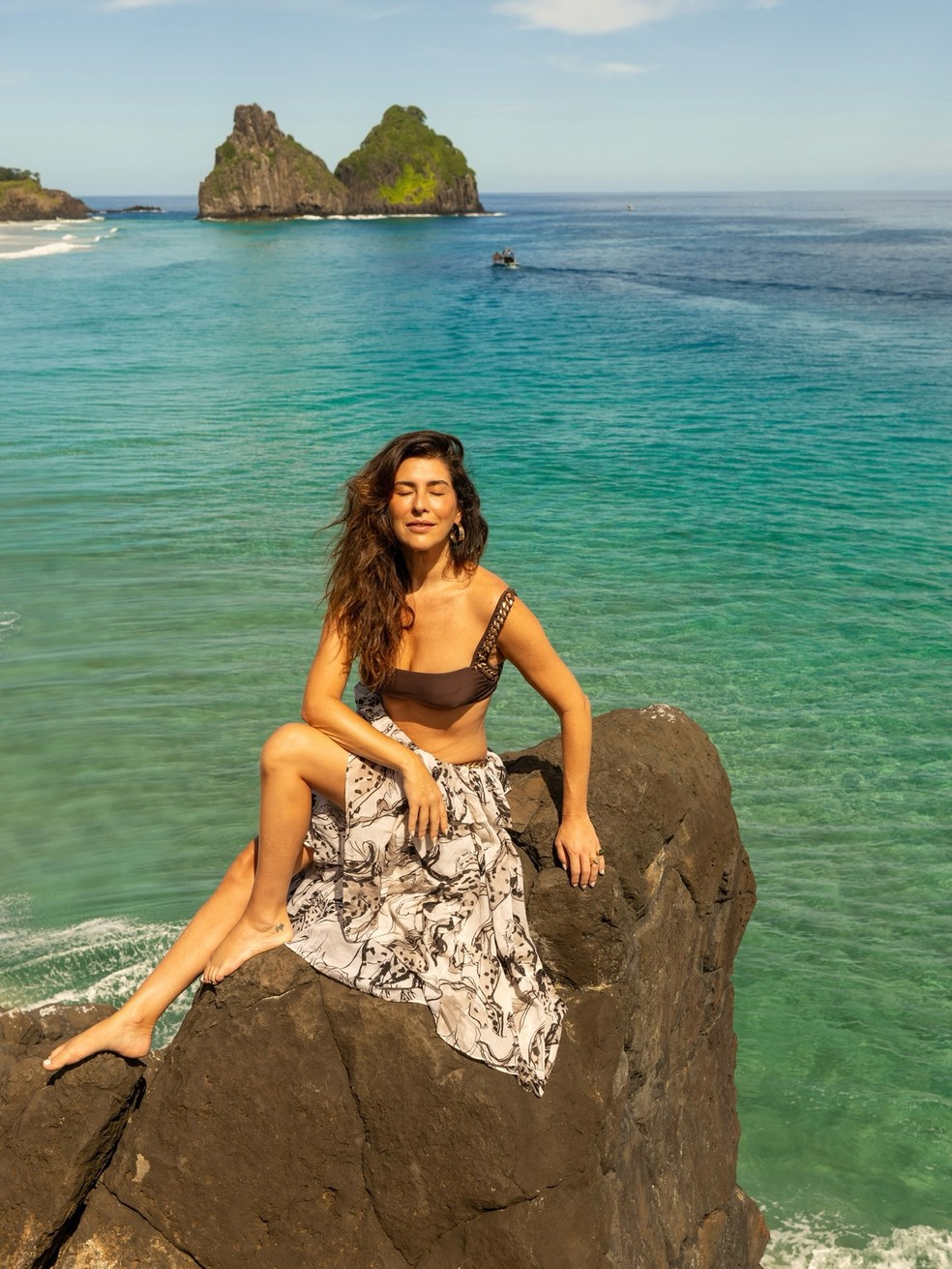 Fernanda Paes Leme em Fernando de Noronha — Foto: Reprodução/Instagram
