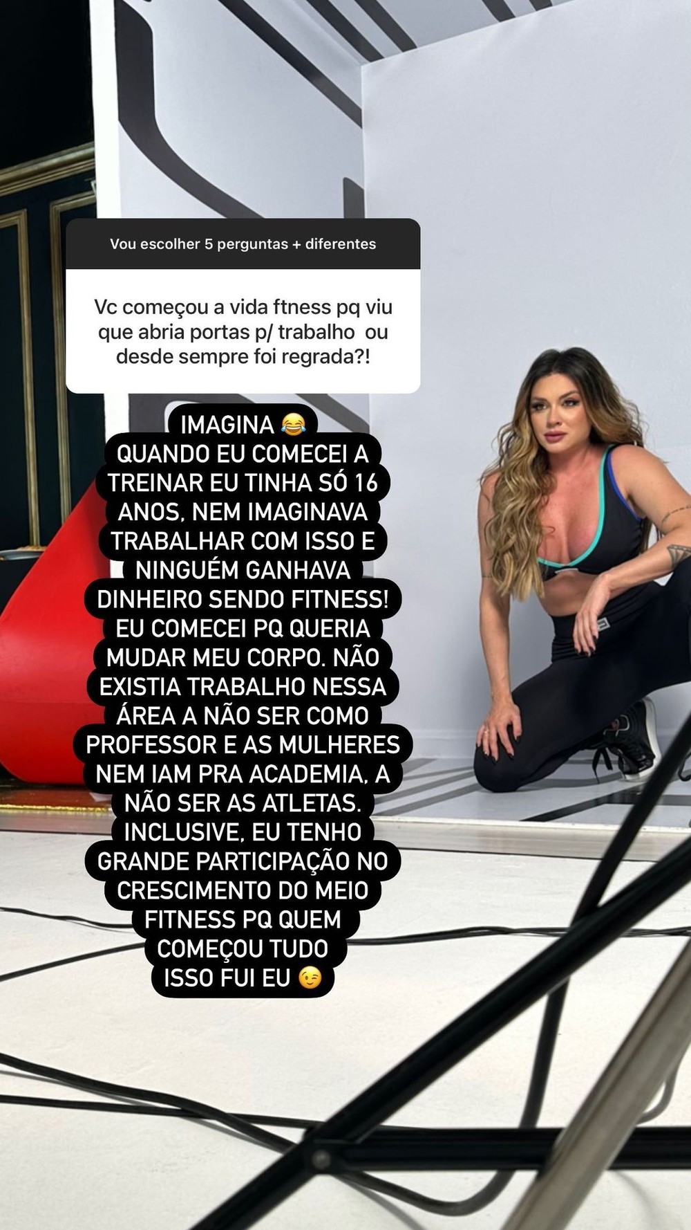 Juju Salimeni fala sobre sua influência no mundo fitness: 'Quem começou ...