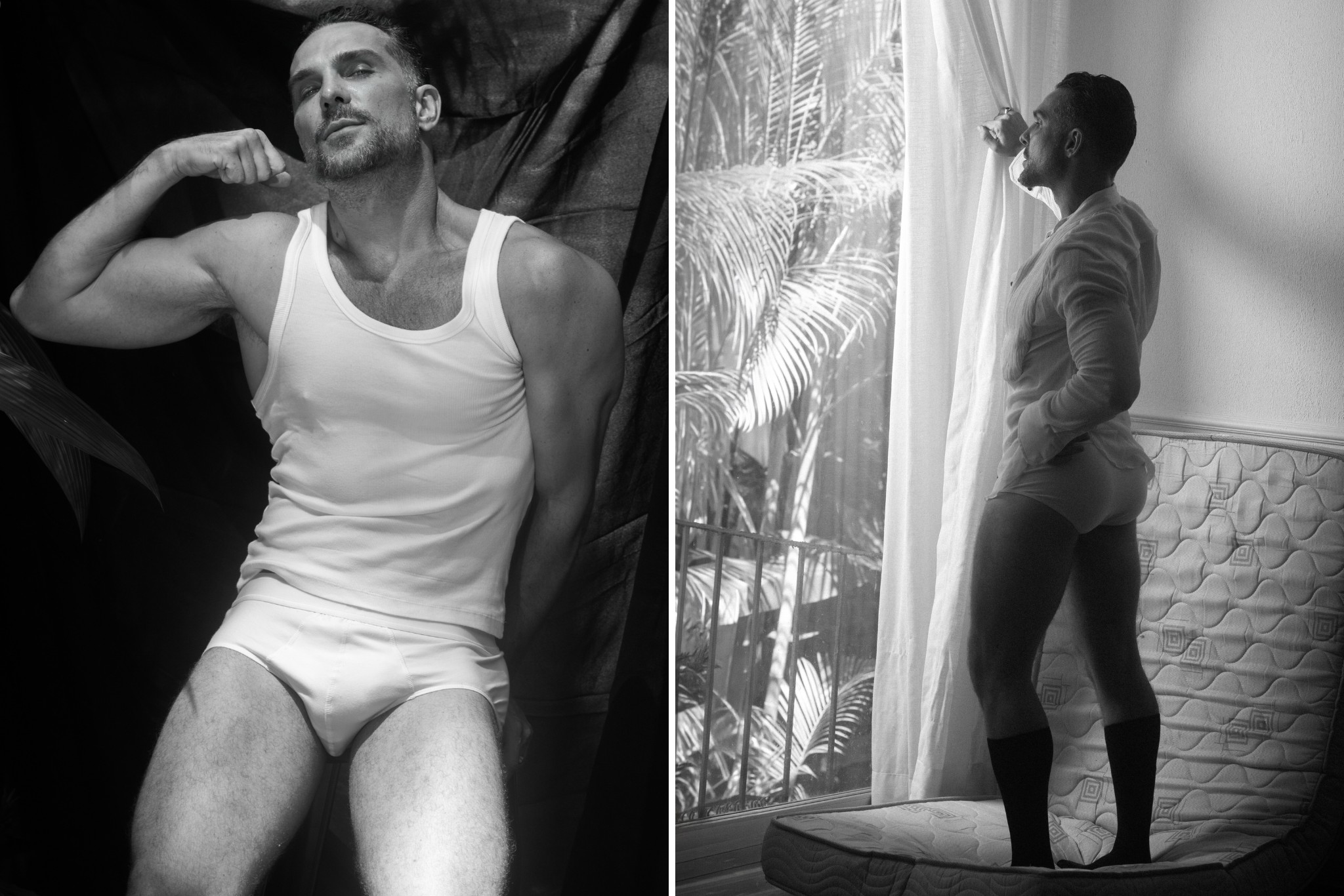 No ar em Quem Ama Cuida, Igor Rickli posa de cueca branca e celebra: 