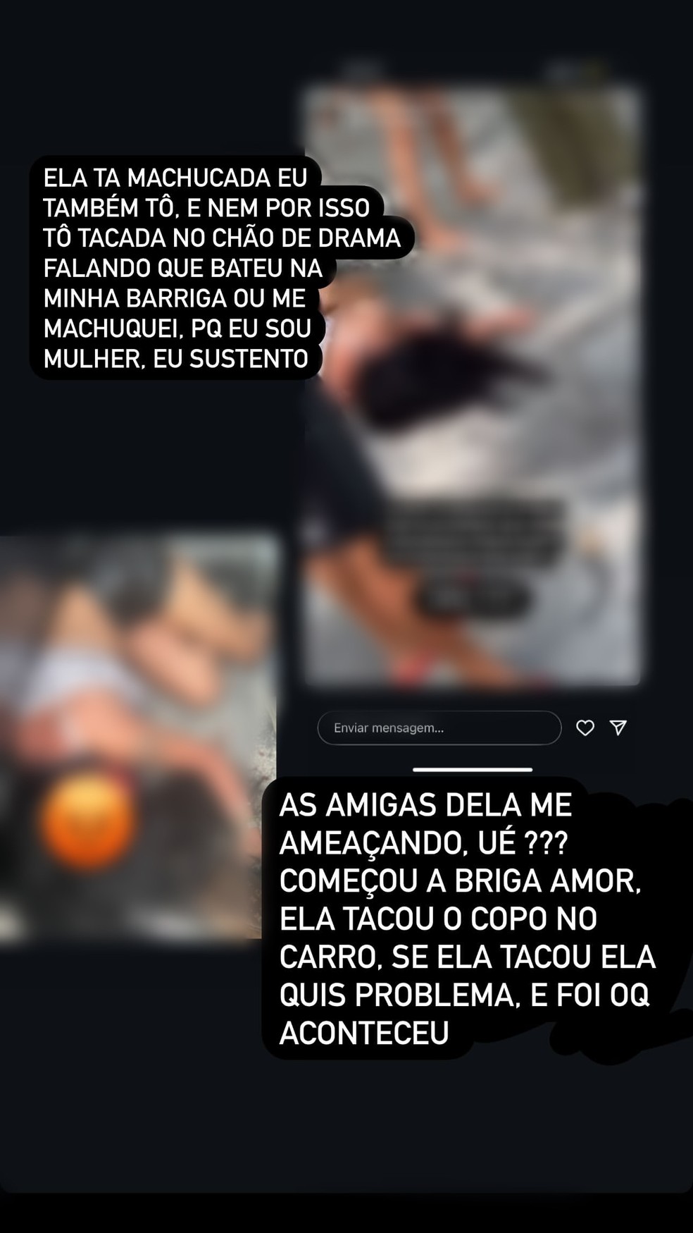 Story de Bia Miranda &mdash; Foto: Reprodu&ccedil;&atilde;o/Instagram