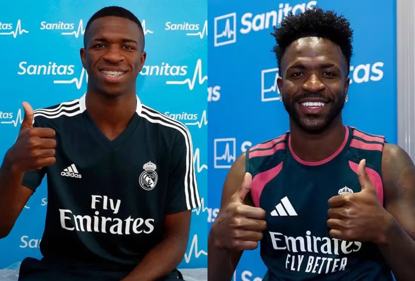 Vini Jr. se apresenta no Real Madrid e web compara com a chegada do craque no time em 2018: 
