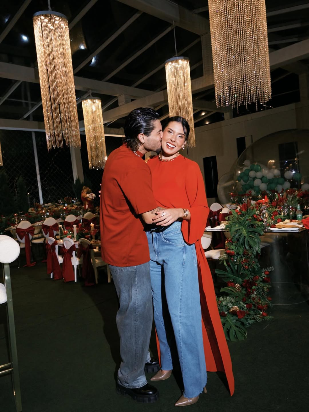 Primeiro Natal de Zé Felipe e Ana Castela — Foto: Reprodução/Instagram