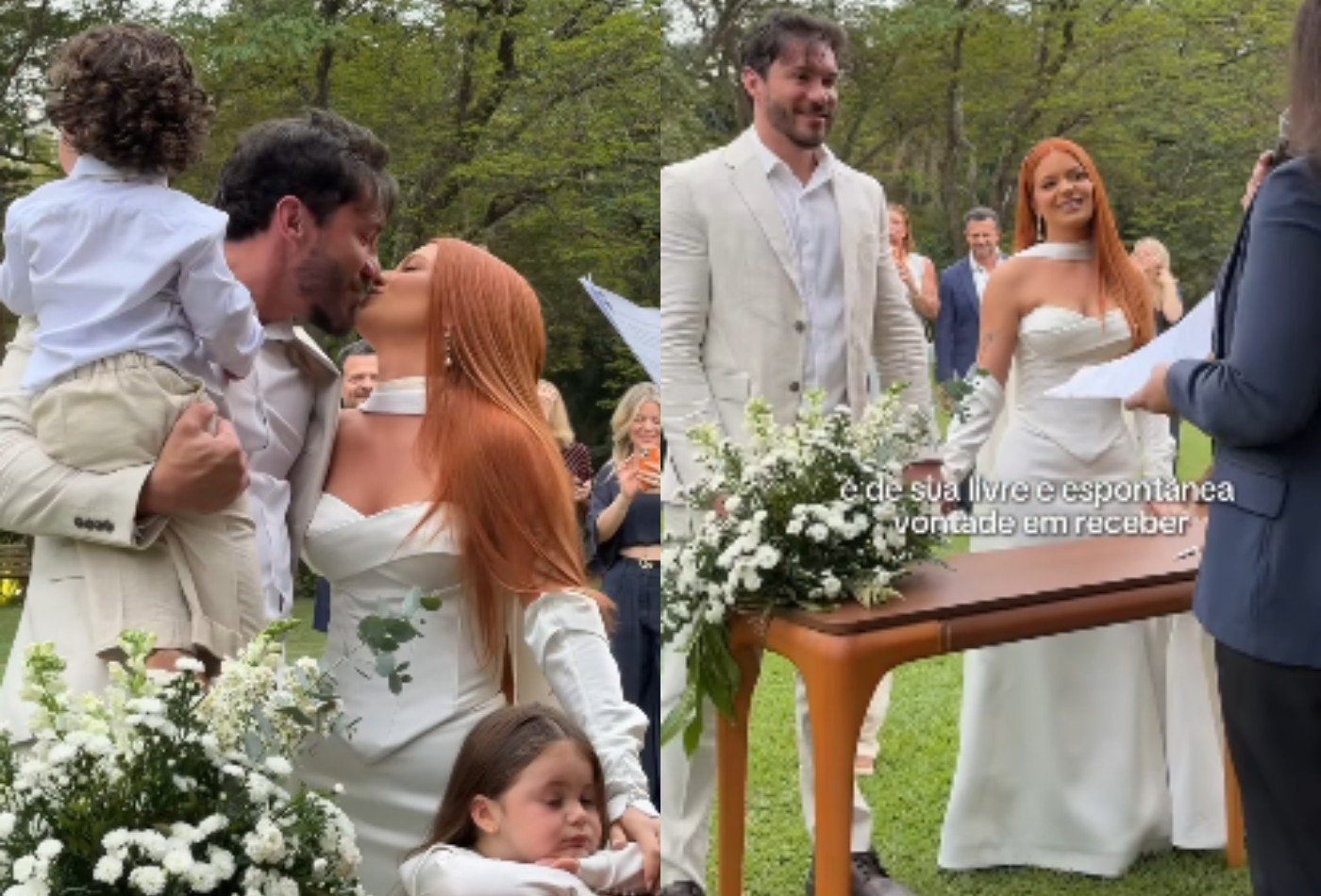 Do vestido de noiva ao local: veja todos os detalhes do casamento civil de Viih Tube e Eliezer