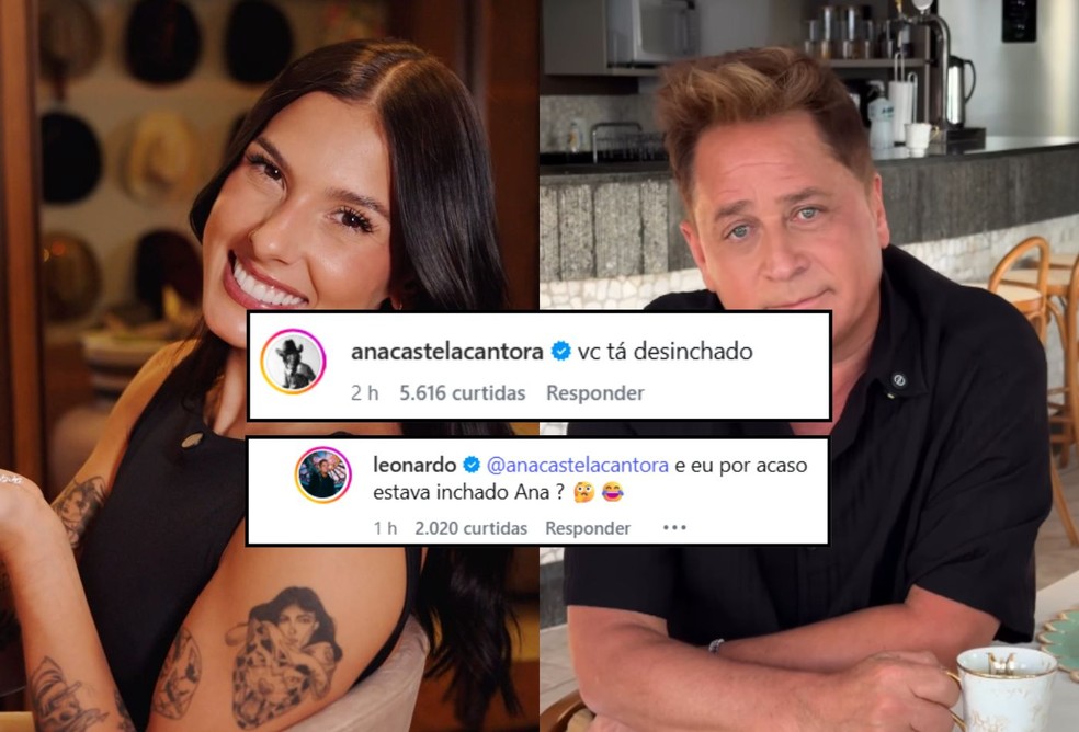 Ana Castela comenta novo visual do ex-sogro, Leonardo, após pausa no álcool — Foto: Reprodução/Instagram