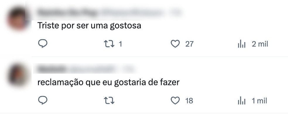 Fãs não perdoaram tweet de Lexa sobre ganhar quilinhos no bumbum — Foto: Reprodução / X