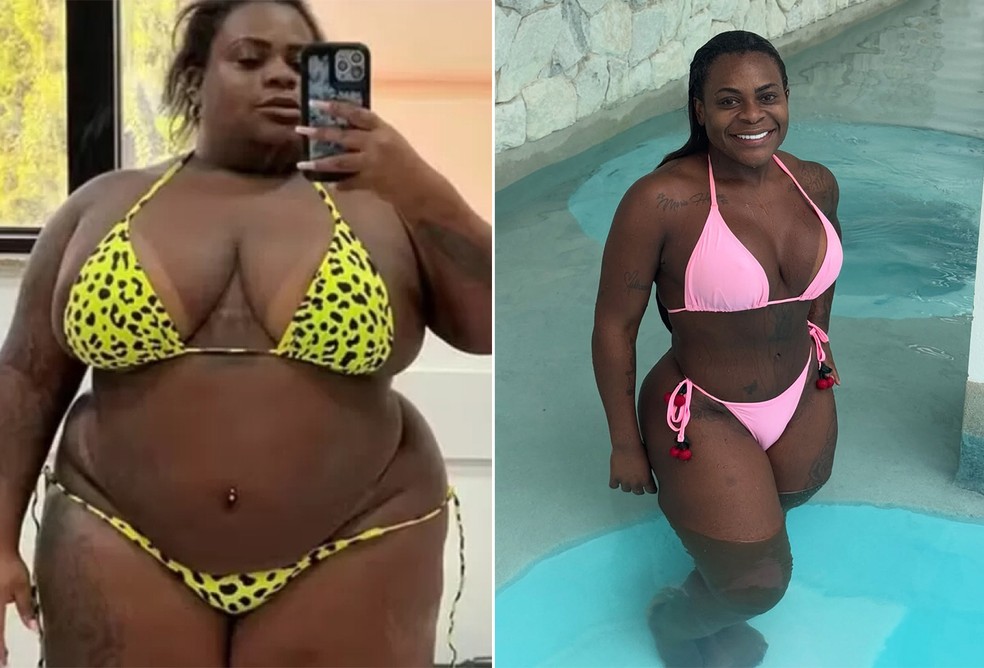 Jojo Todynho antes e depois da bariátrica — Foto: Reprodução/Instagram