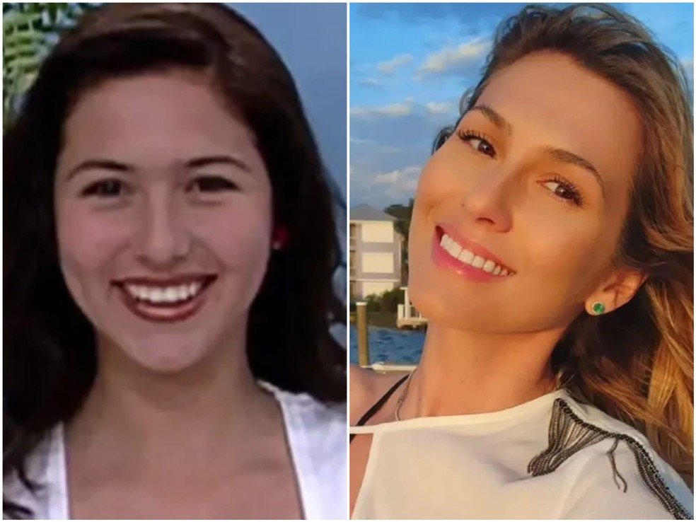 Antes e depois: Lívia Andrade tinha 13 anos quando participou do 'Fantasia' — Foto: Reprodução