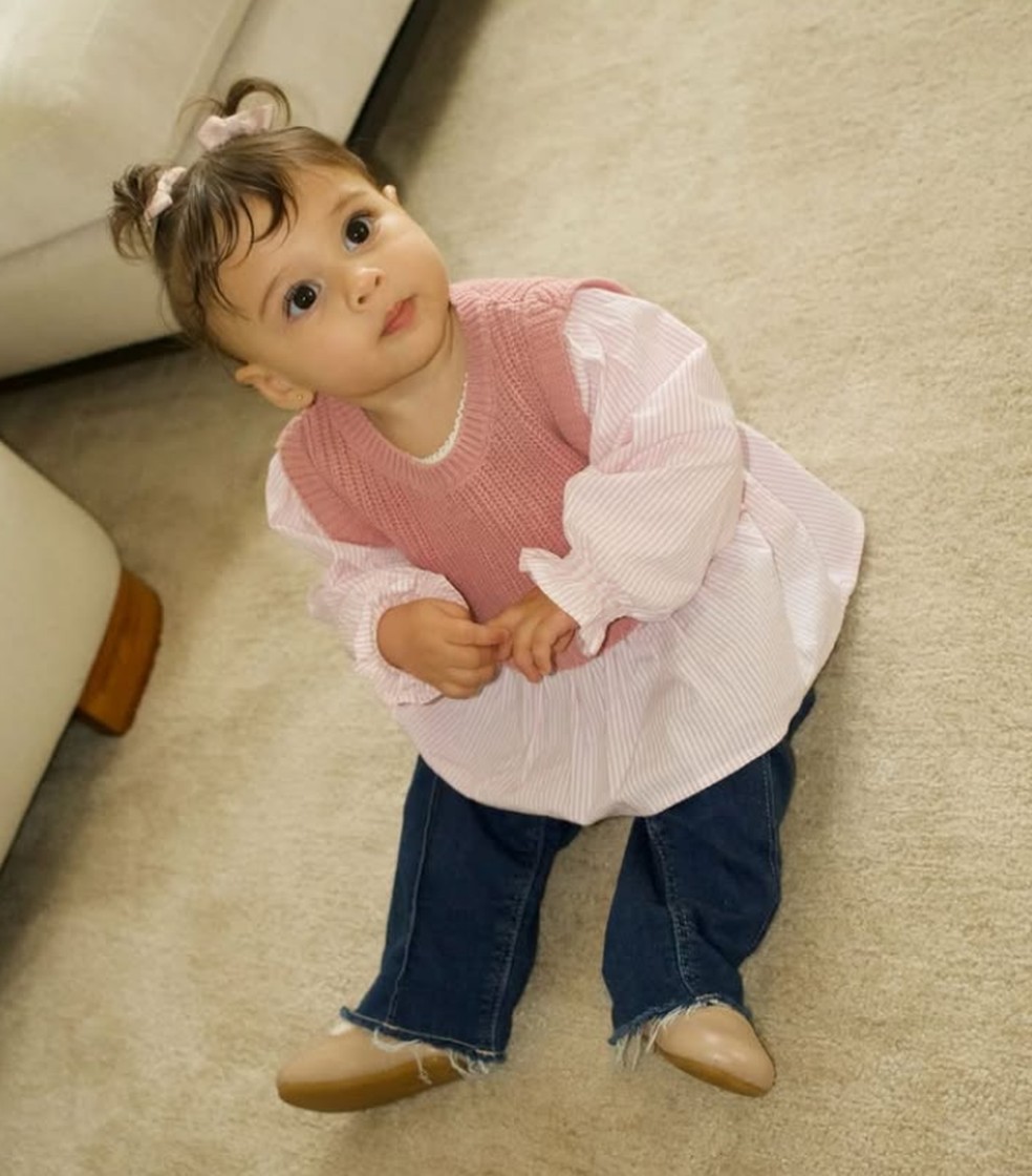 Helena, filha de Amanda Kimberlly e Neymar — Foto: Reprodução/Instagram