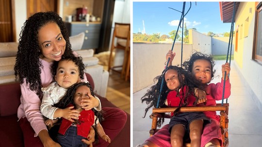 Aretha Oliveira encanta ao mostrar filha brincando com boneca do tempos de chiquitita Pata