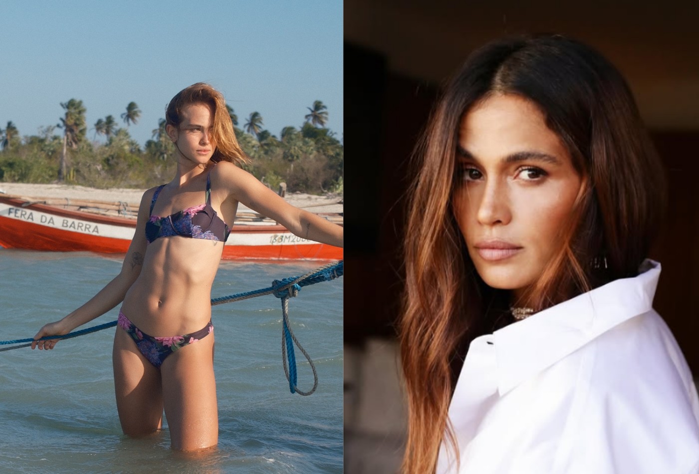 Emilie Rey e Nanda Costa trocam declarações quentes em post de biquíni: 'Gostosa' - Foto