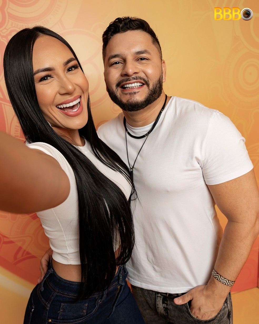 Arleane e Marcelo estão na Pipoca do BBB 25 — Foto: Divulgação
