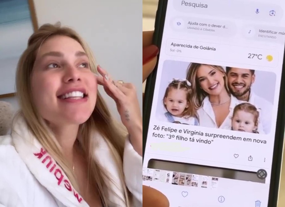 Familiares de Virginia Fonseca caem em fake news sobre anúncio de terceira gravidez