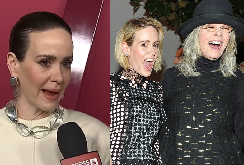 Sarah Paulson se emociona ao falar sobre a morte de Diane Keaton pela  primeira vez | Notícias | Quem