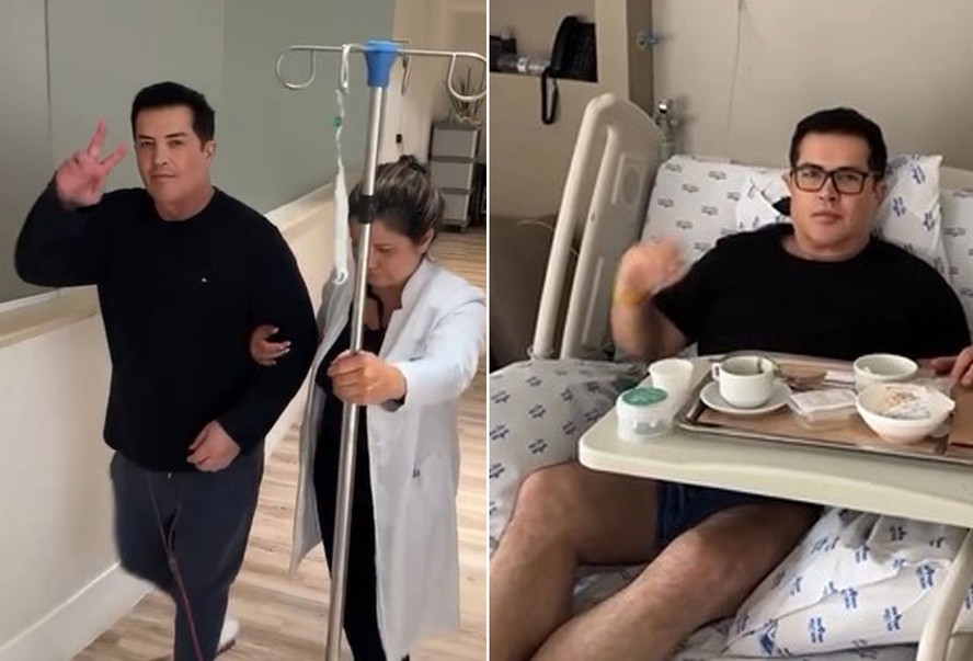 Beto Barbosa tem alta após passar por cirurgia complexa no abdômen:  'Gritava de dor'