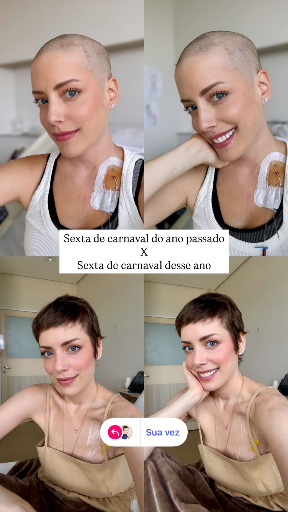 Story de Fabiana Justus na tred do Instagram &mdash; Foto: Reprodu&ccedil;&atilde;o/Instagram
