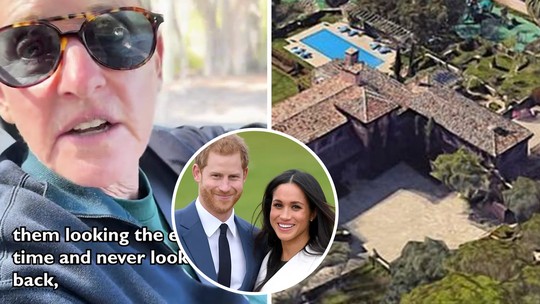 Ellen DeGeneres passeia por exclusiva vizinhança de príncipe Harry e Meghan Markle nos EUA; vídeo