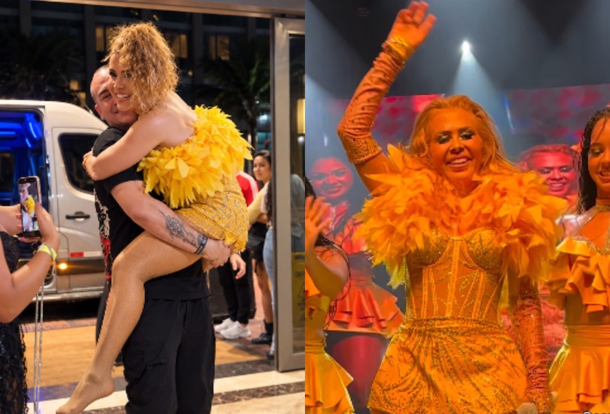 Joelma chega a hotel carregada no colo após três horas de show
