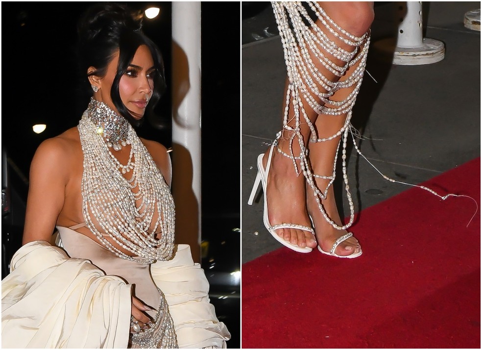 Kim Kardashian após MET Gala 2023 — Foto: Getty Images