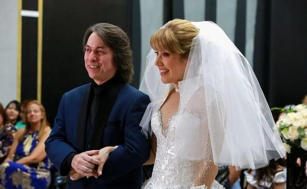 Mariane Dombrova e Eudes Freitas se casam em SP — Foto: Reprodução/Instagram