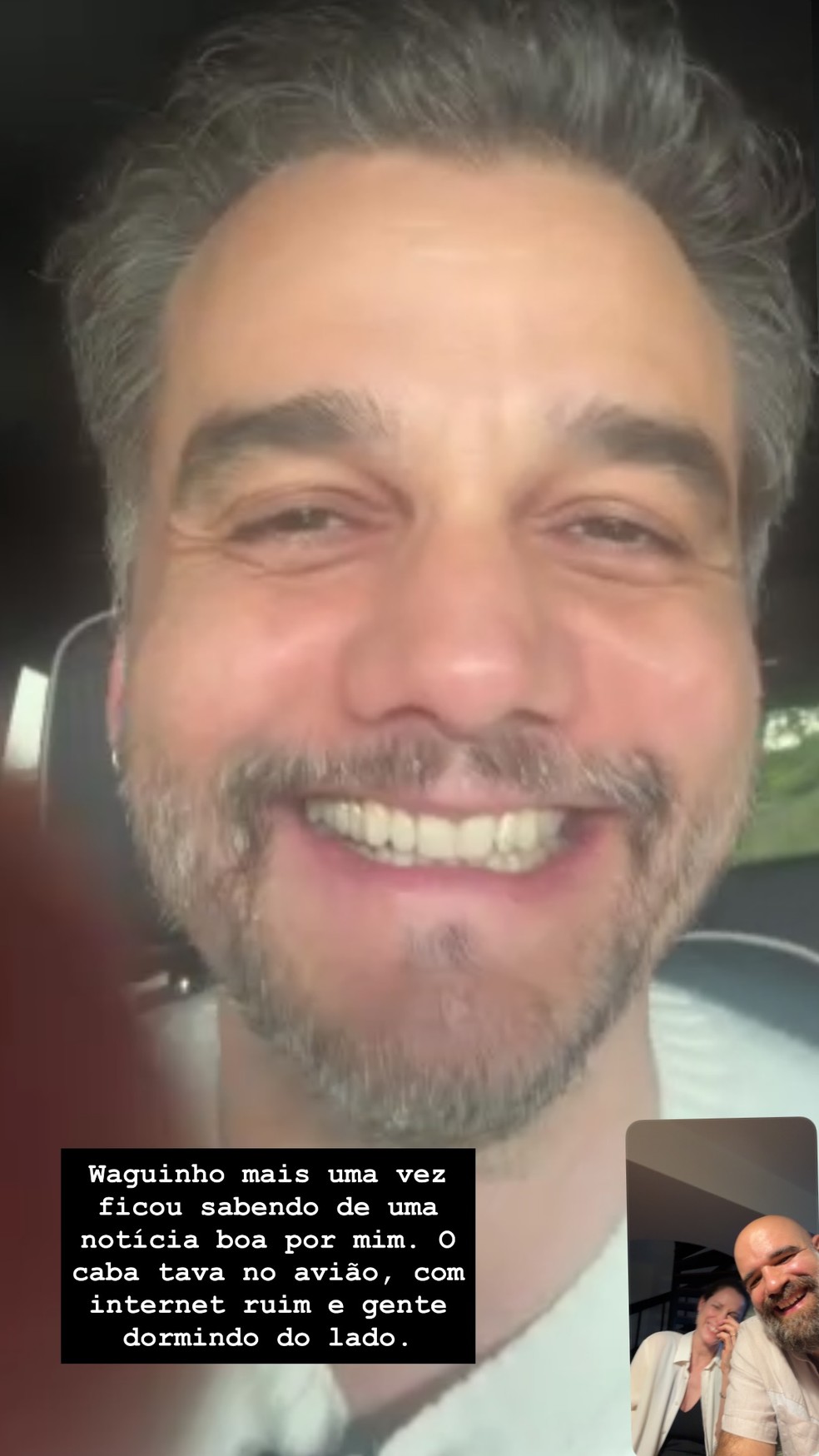 Reação de Wagner Moura ao saber de indicação ao Oscar 2026 — Foto: Reprodução/Instagram
