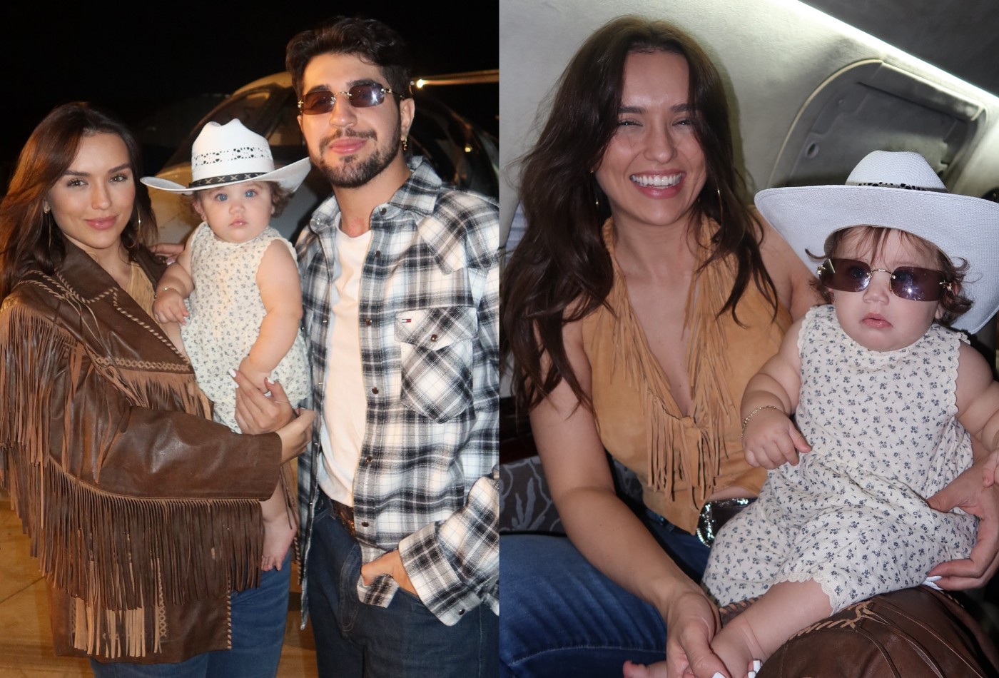 Rafa Kalimann se despede de Barretos com cliques em família em jatinho e diz: 