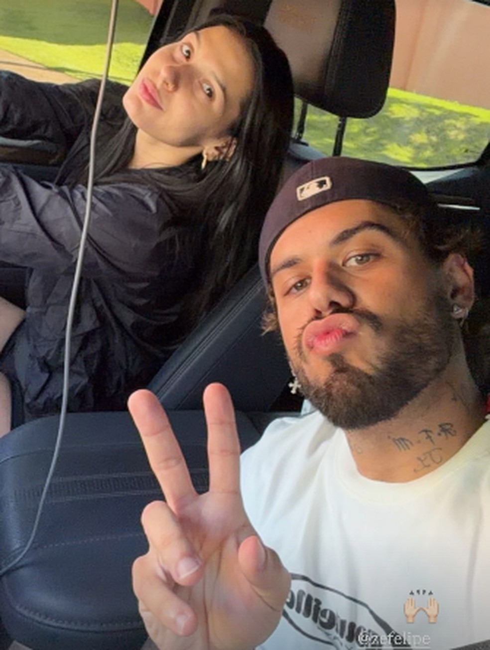 Ana Castela e Zé Felipe — Foto: Reprodução/Instagram