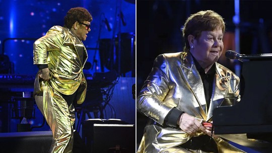 Elton John preocupa fãs com a sua saúde após mancar em palco