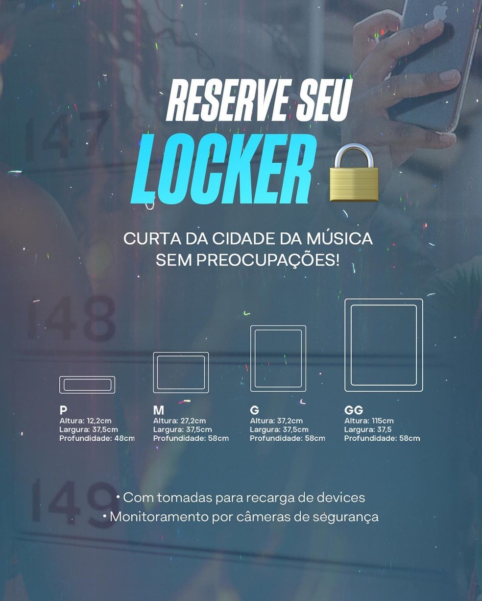 Locker no The Town — Foto: Reprodução / Instagram