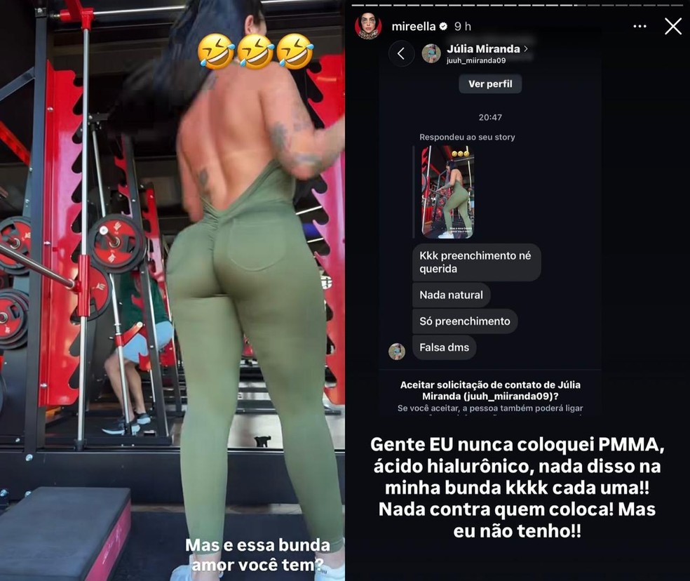 Posts de MC Mirella &mdash; Foto: Reprodu&ccedil;&atilde;o/Instagram