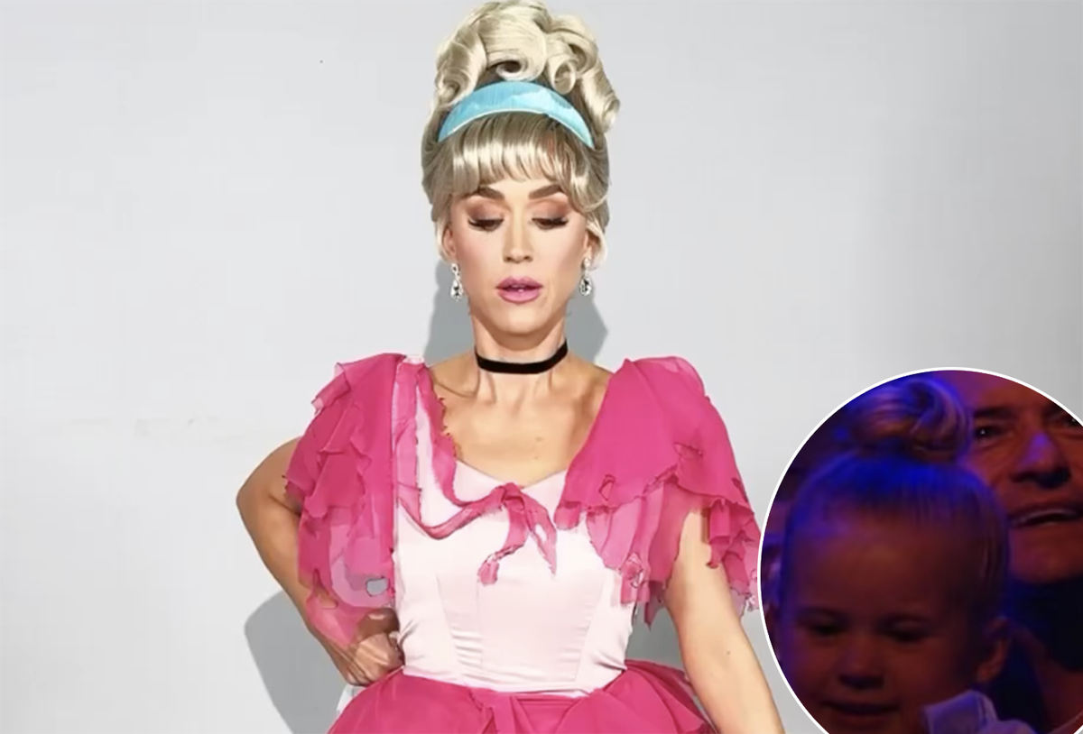 Katy Perry se veste de Cinderela em reality e encanta a filha