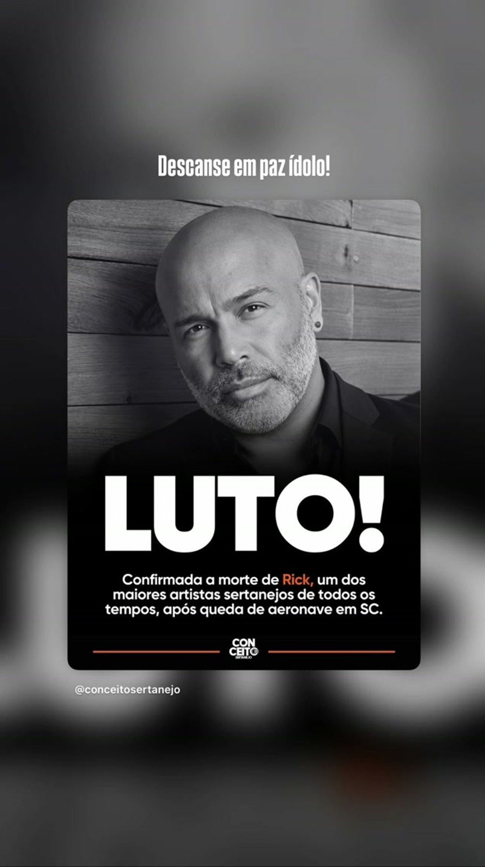 Morte de sertanejo Rick após queda de helicóptero causa comoção entre ...