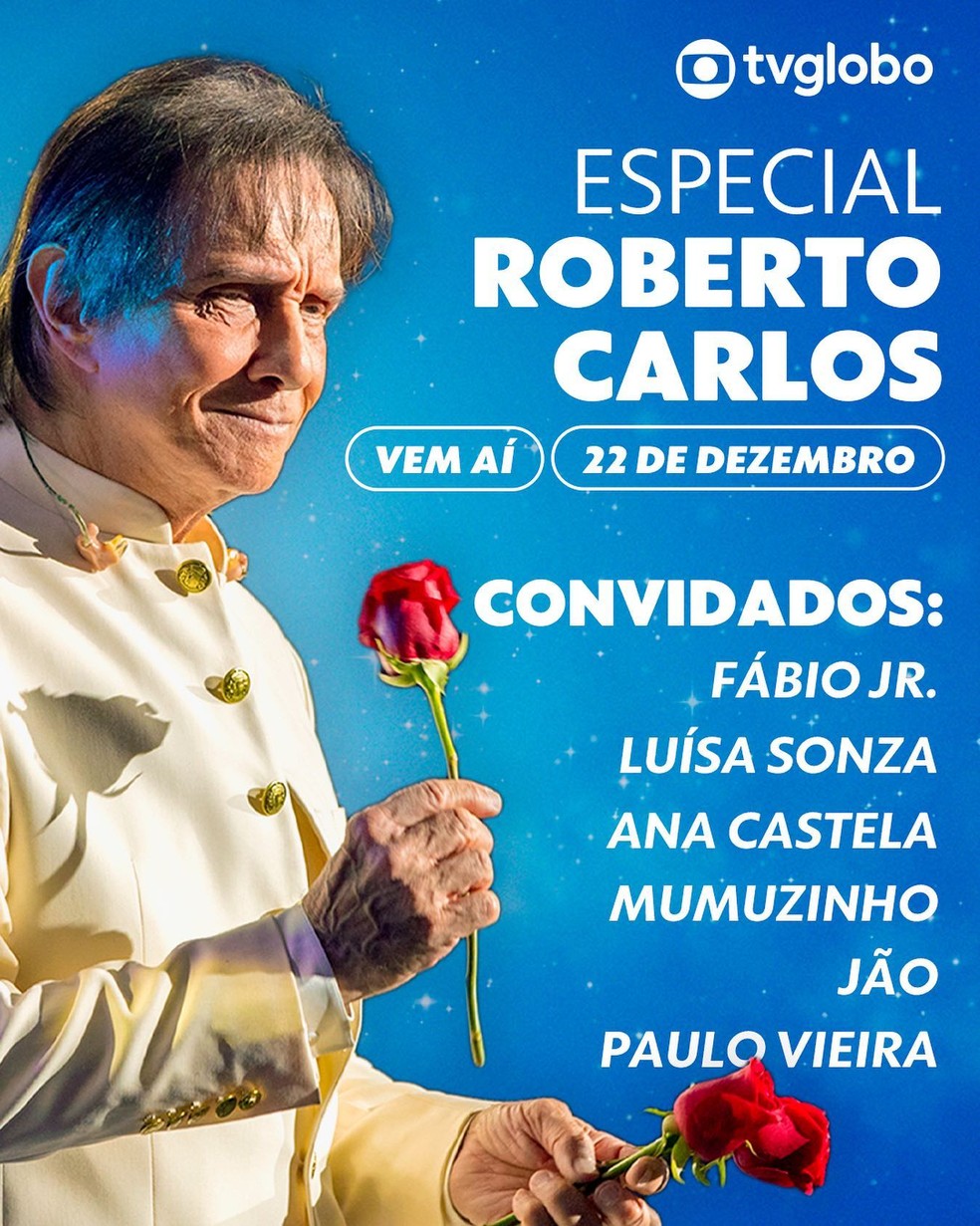 Globo cancela especial de fim de ano de Roberto Carlos