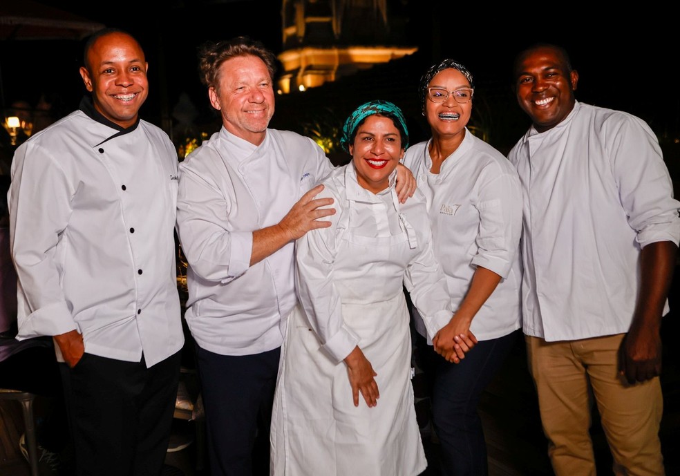 Zezito Ornelas, Claude Troisgros, Preta, Jamille Pires e André Freitas — Foto: Divulgação