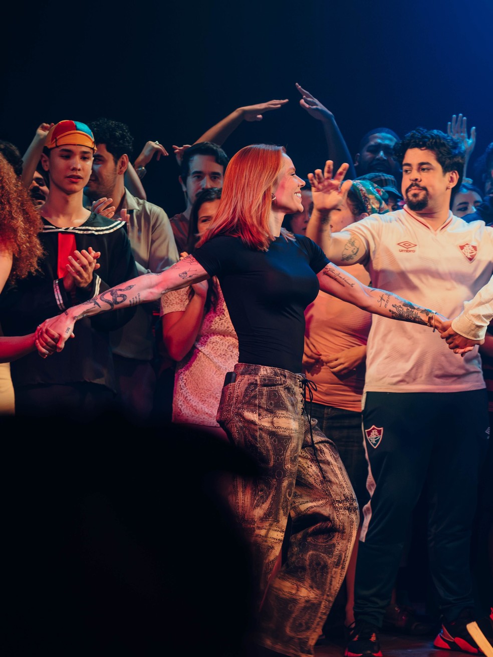 Thaís Vasconcellos na aula de teatro — Foto: Divulgação