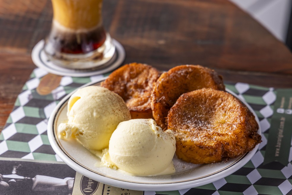 Rabanada com sorvete de creme do Original — Foto: Divulgação