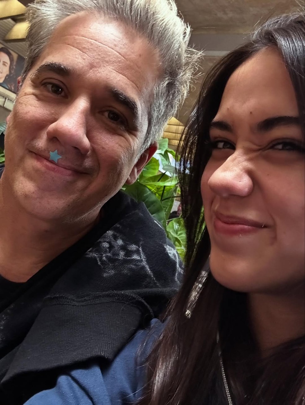 Rogério Flausino e Nina — Foto: Reprodução/Instagram