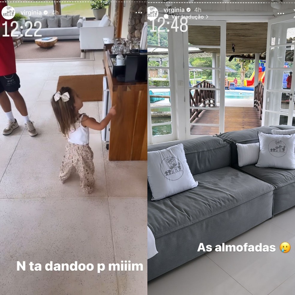 Stories de Virginia Fonseca na mansão em Mangaratiba — Foto: Reprodução/Instagram
