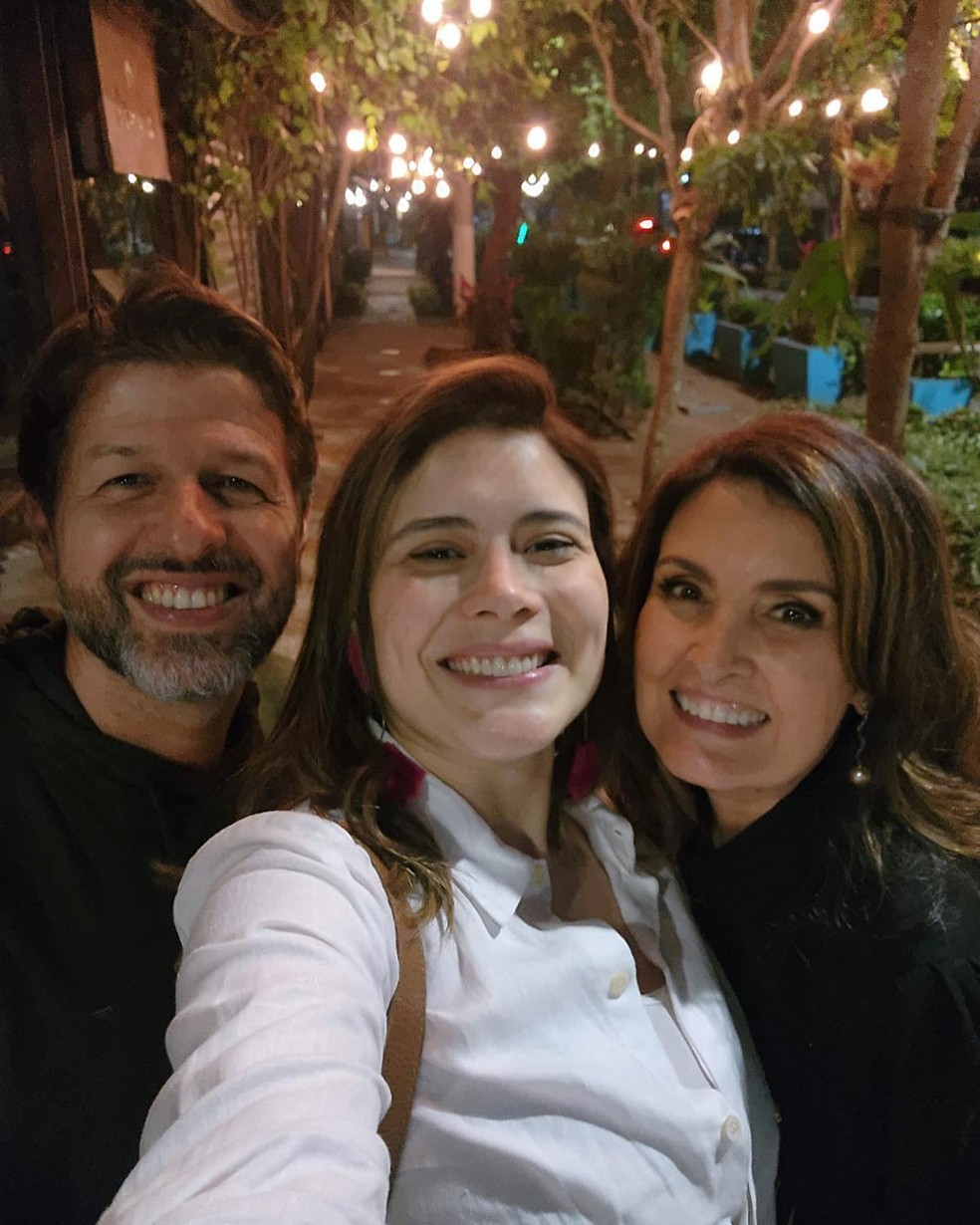 Alexandre Mattoso, Michelle Loreto e Fátima Bernardes — Foto: Reprodução / Instagram