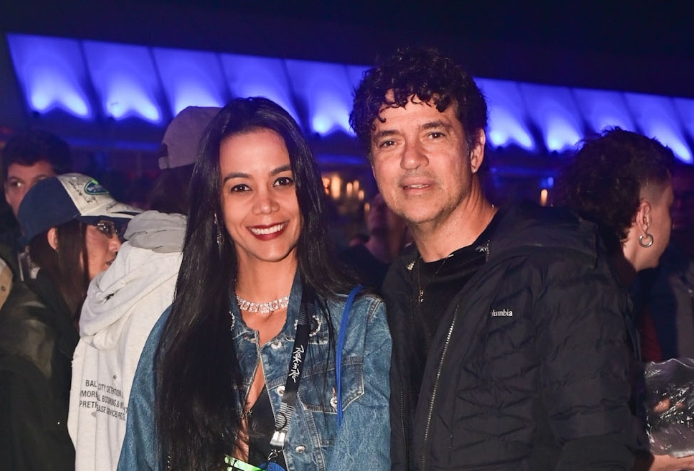 Jorge Vercillo aproveita Rock in Rio em aparição rara ao lado da mulher; veja - Foto