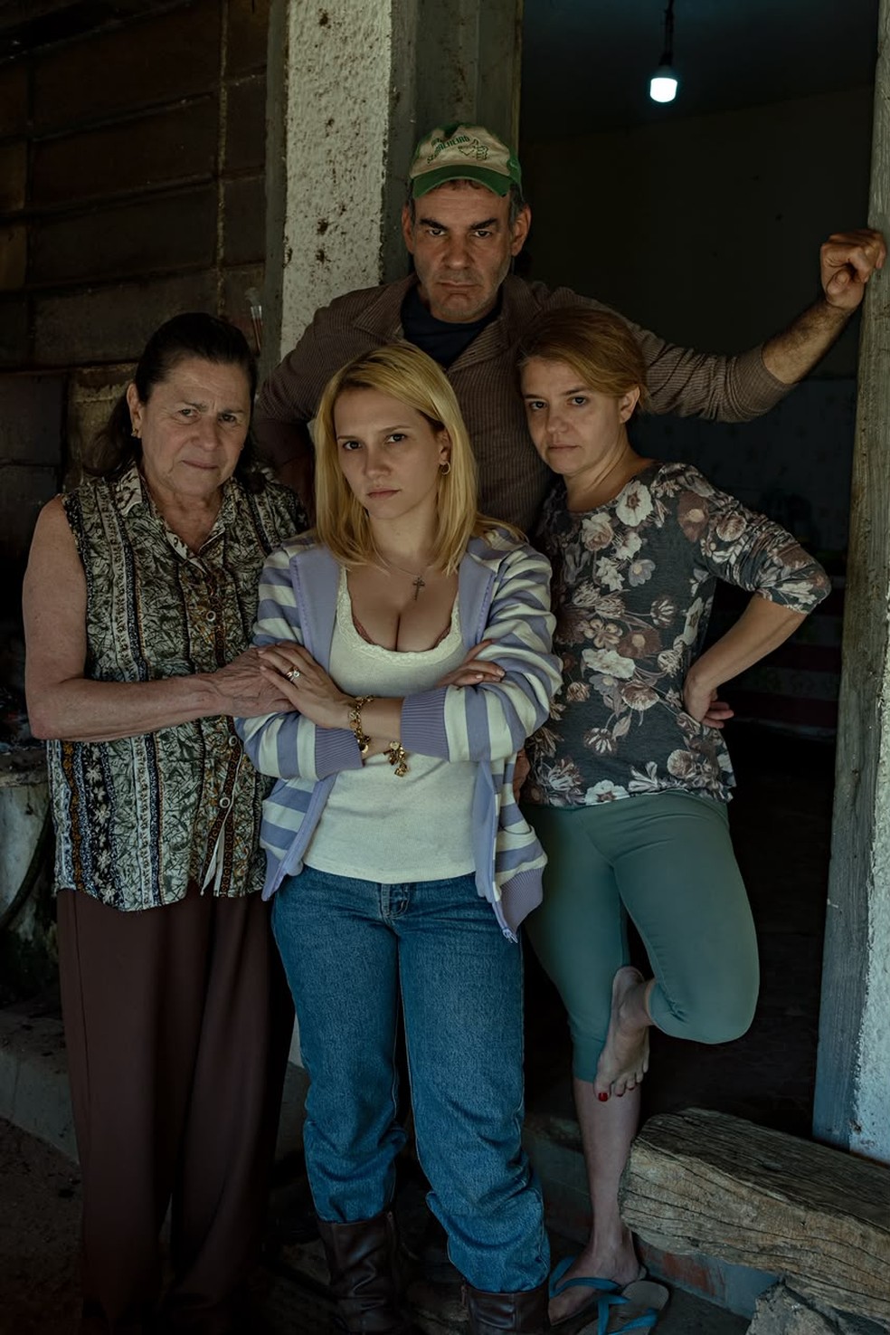 Erica Montanheiro nos bastidores de 'Elize: Sombras de uma Mulher' — Foto: Arquivo pessoal