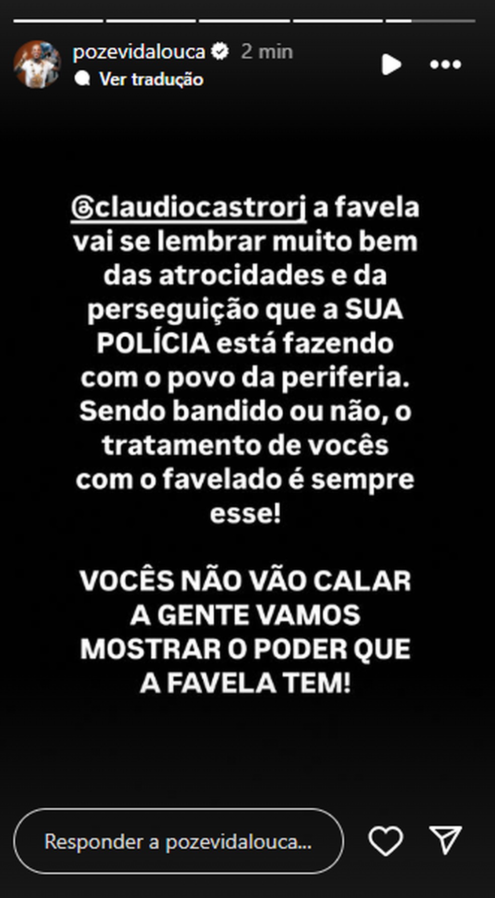 Post de Vivi Noronha &mdash; Foto: Reprodu&ccedil;&atilde;o/Instagram