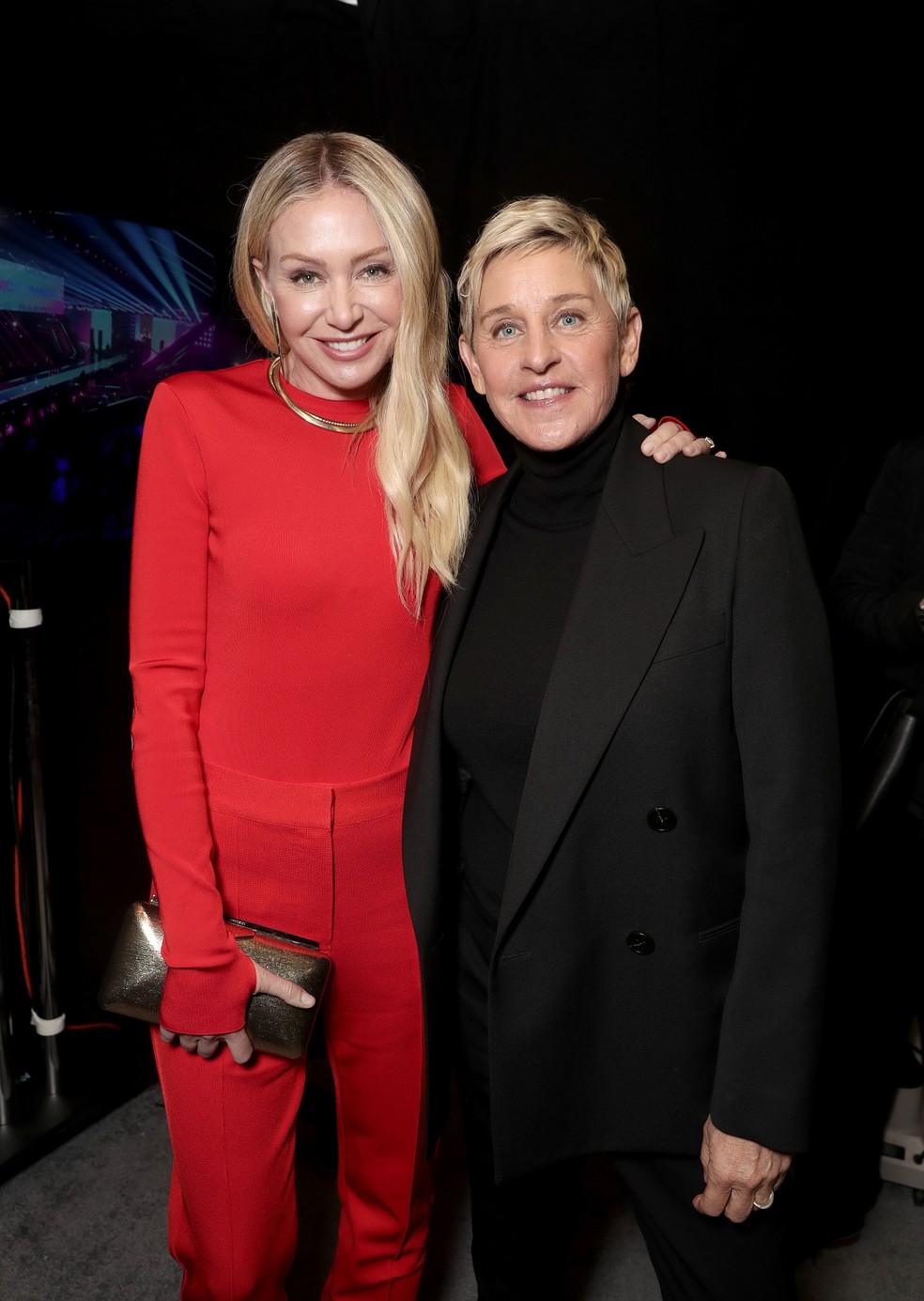 Portia de Rossi e a mulher, Ellen DeGeneres — Foto: Getty Images