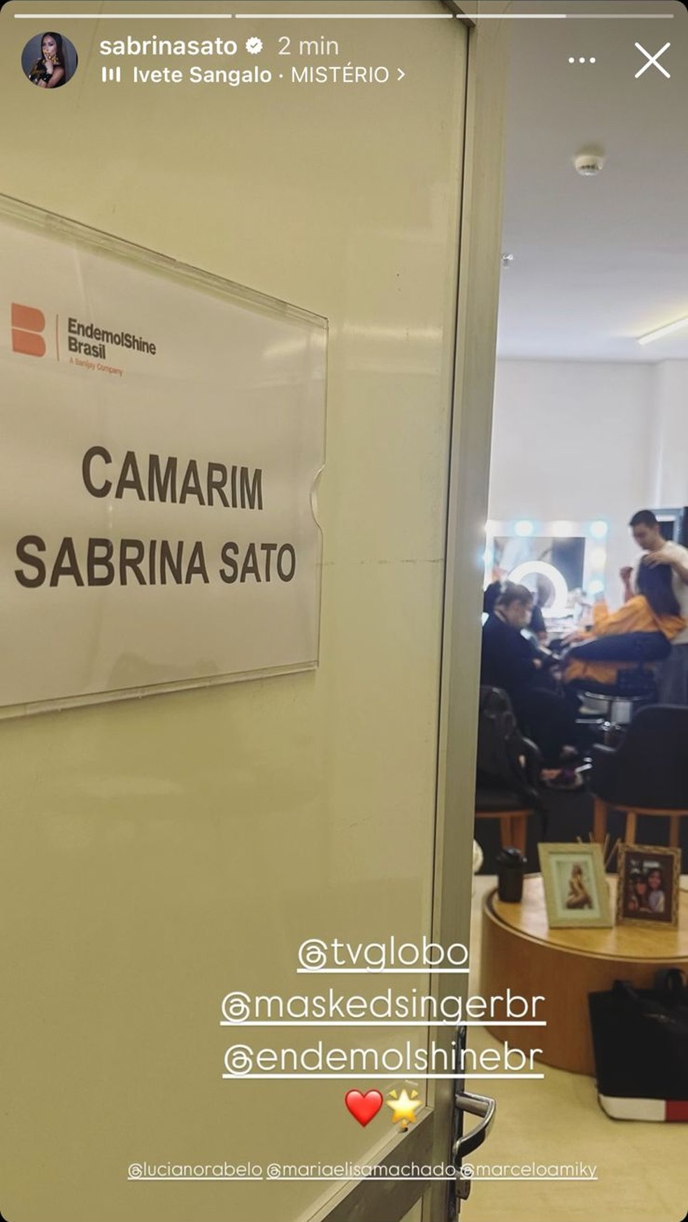 Sabrina Sato volta ao trabalho após perder bebê — Foto: Reprodução/Instagram