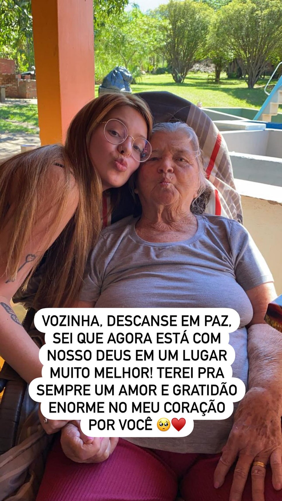 Viih Tube com sua avó — Foto: Reprodução/Instagram